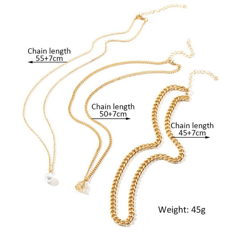 Trendy Women'S Neck Chain Kpop Irregular Imitation Pearls Necklace Gold Color Lock Butterfly Coin Pendant Choker Jewelry Collar